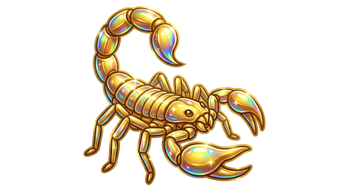 Gold Scorpion Icon